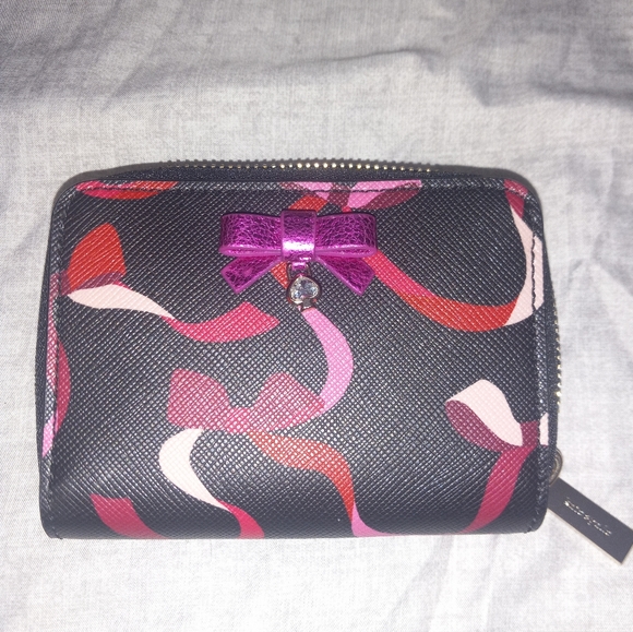 Kate Spade Wrapping Party Bow Ribbon Small Cardcase Wallet - Picture 2 of 6